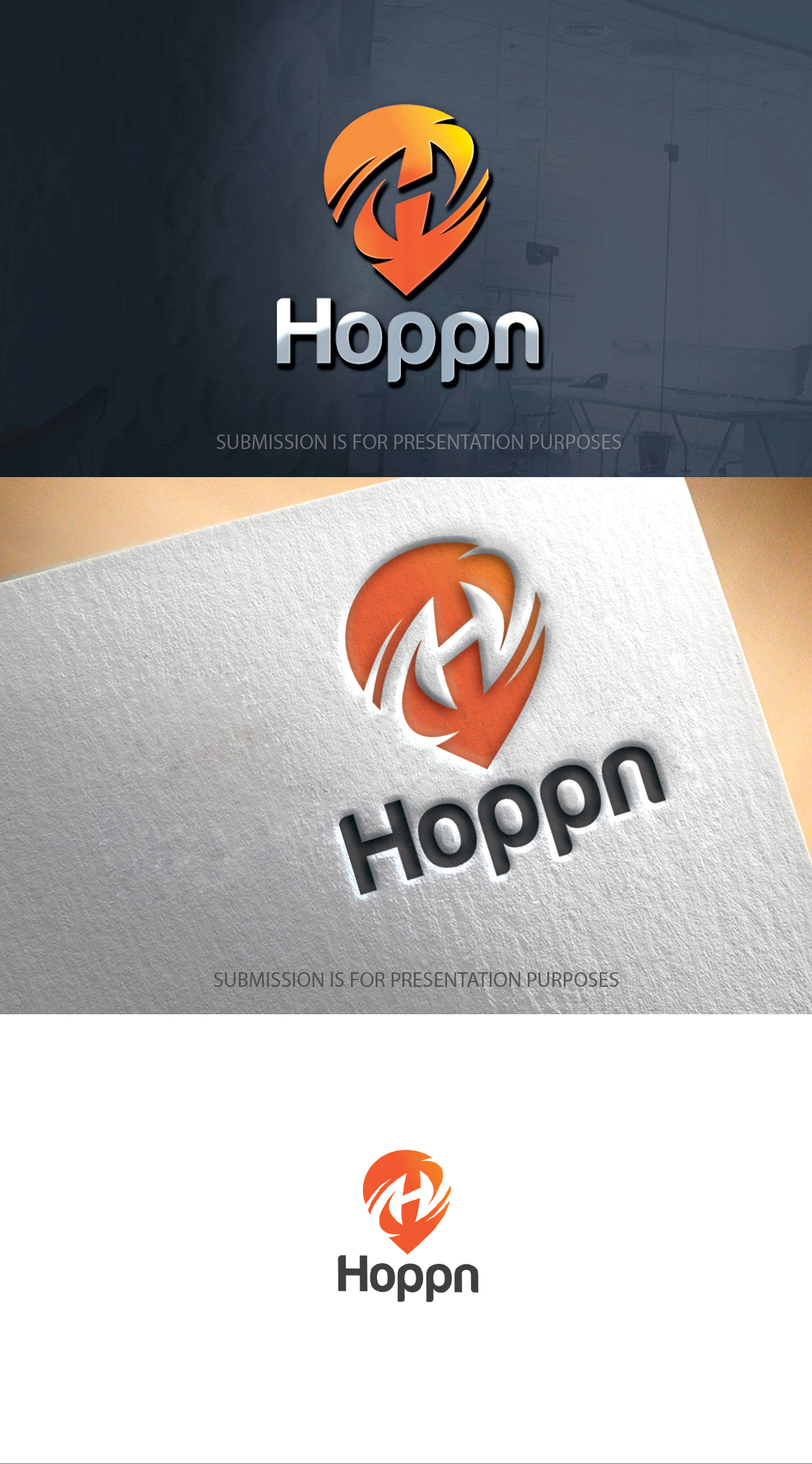 Logo Design by graphicevolution for Hoppn Technologies Nigeria Limited | Design #27597266
