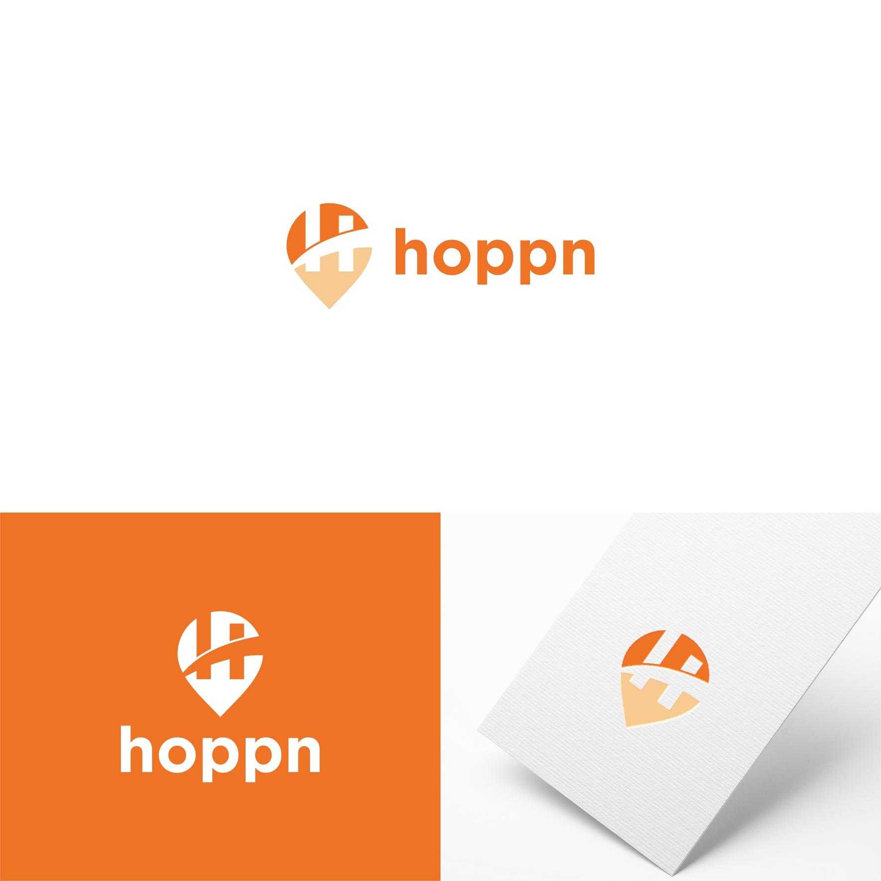 Logo Design by Kkanti for Hoppn Technologies Nigeria Limited | Design #27595695