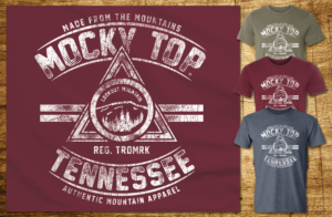 Mocky Top “ made from the mountains” | T-shirt Design by CoffeeBreak88