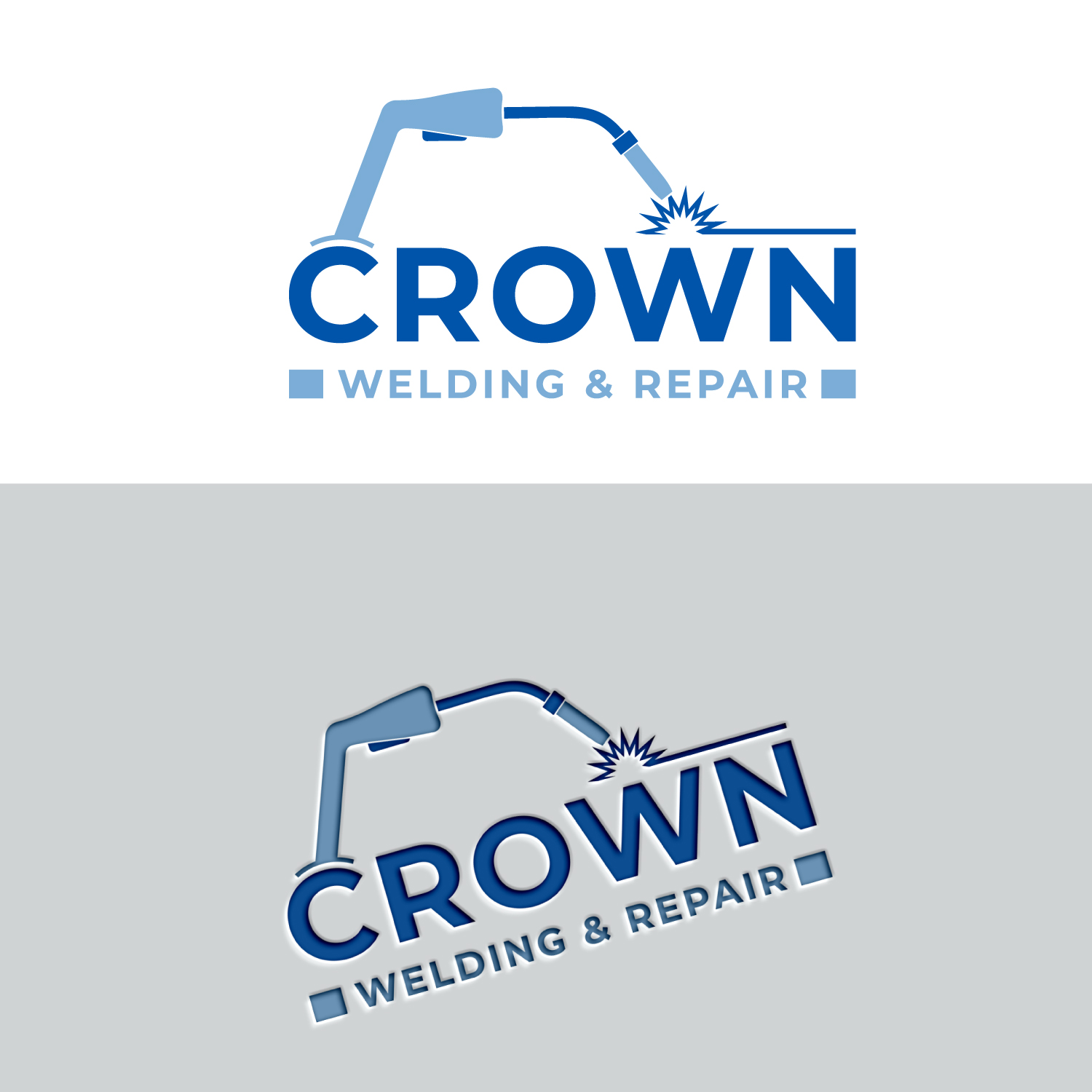 Logo Design by Md Sakhawat Hosssain for Crown Welding and Repair | Design #27624427