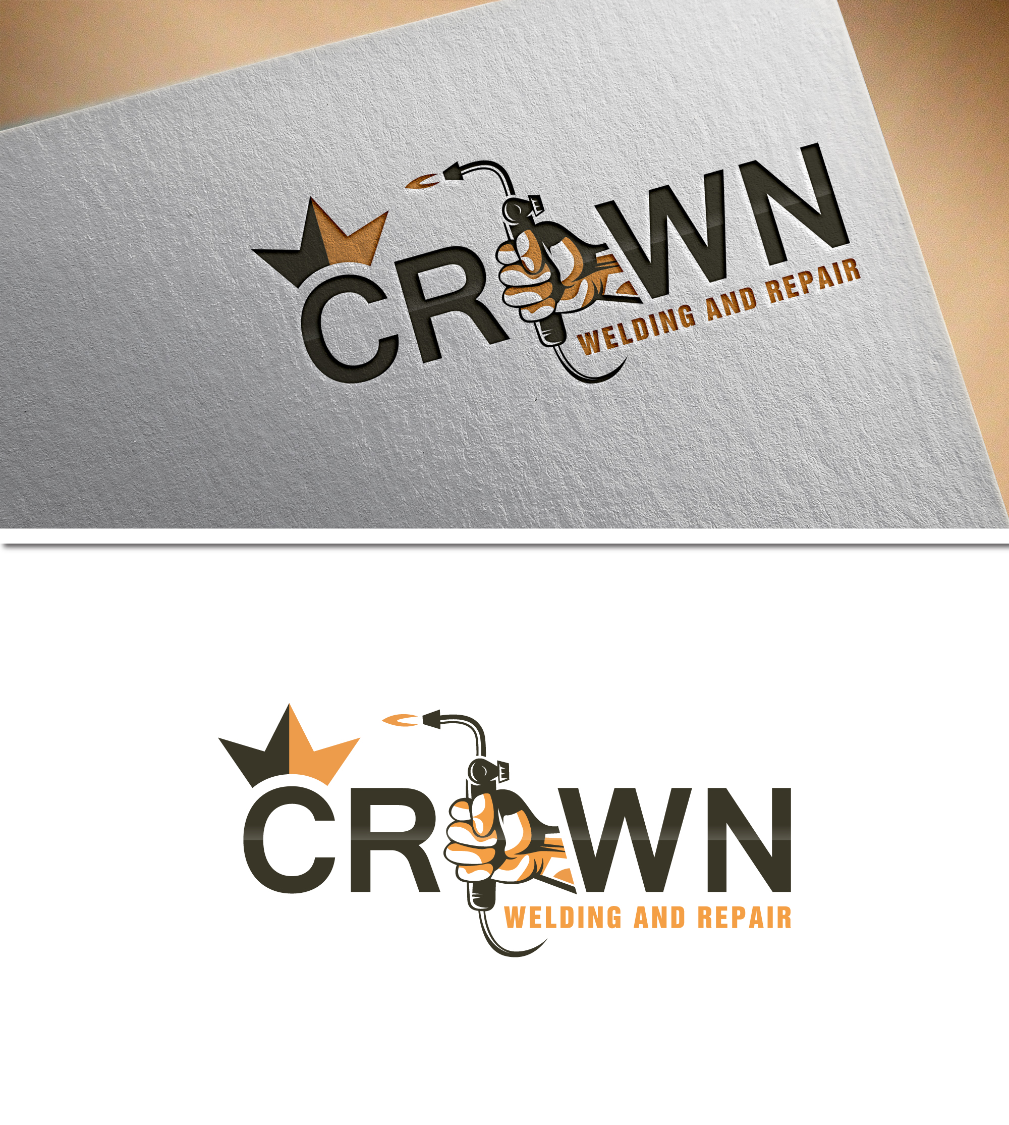 Logo Design by Md Shehidul Islam Rimon for Crown Welding and Repair | Design #27601576