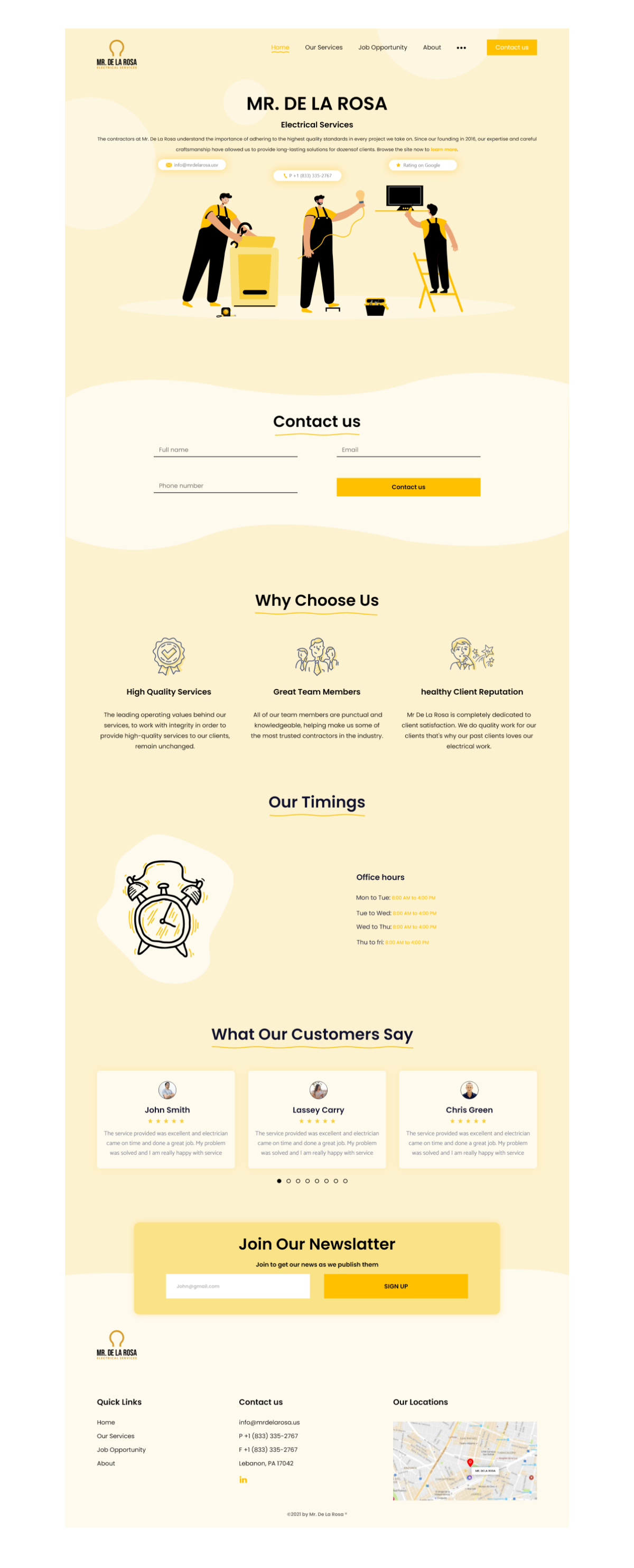 Wix Design by Khalid Designs for Mr De La Rosa LLC | Design #27886931