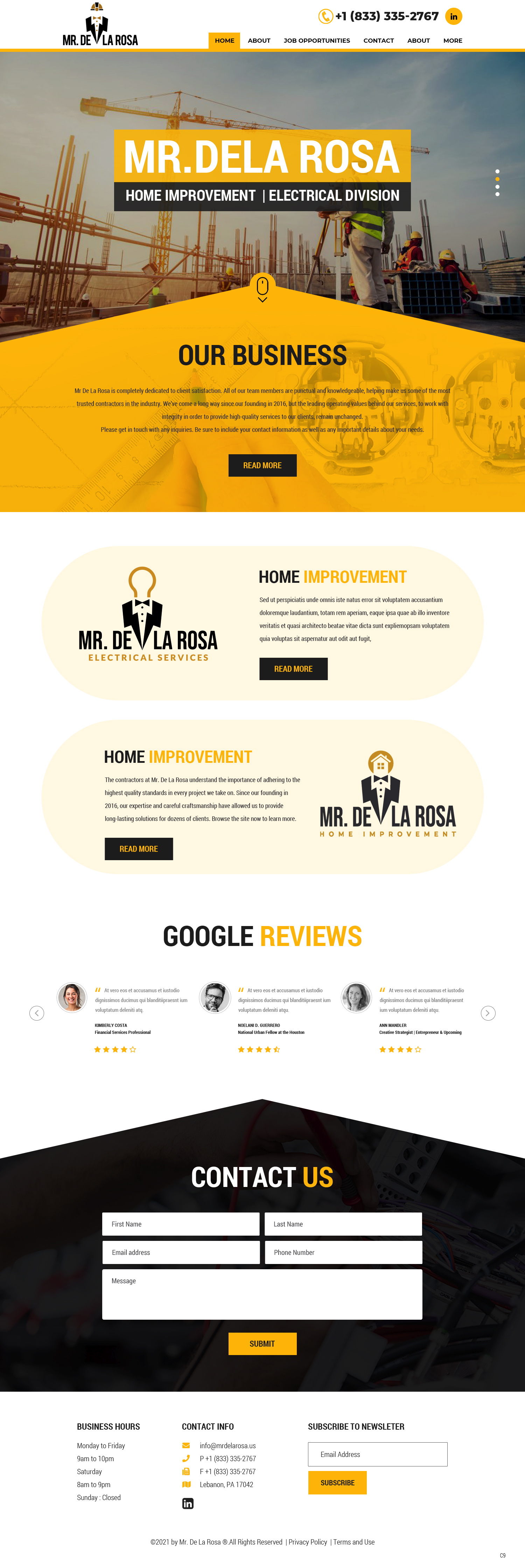 Wix Design by pb for Mr De La Rosa LLC | Design #27605106