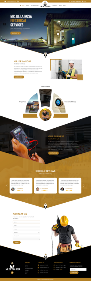 Wix Design by rightway for Mr De La Rosa LLC | Design: #27624336