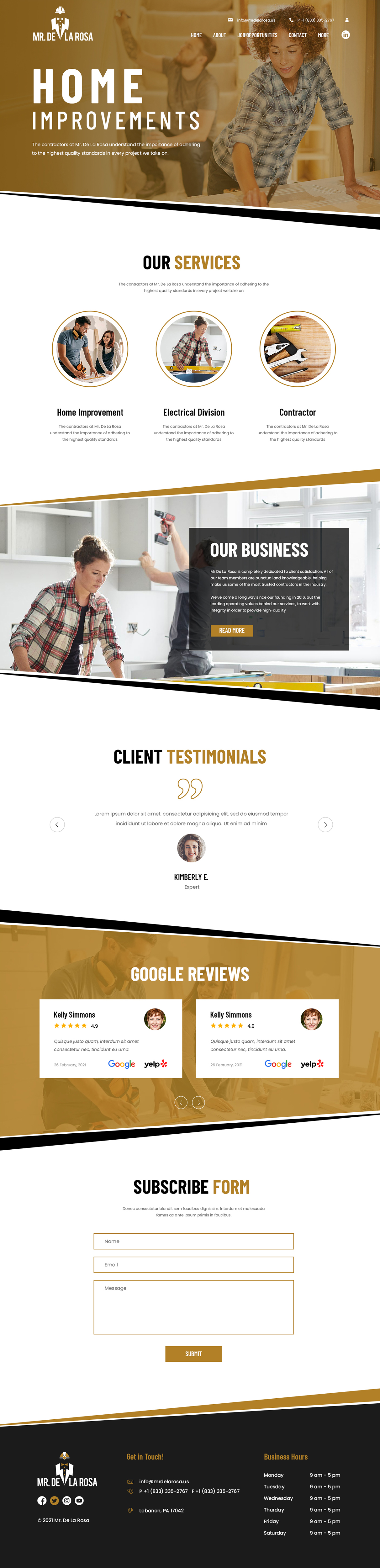 Wix Design by ag622988 for Mr De La Rosa LLC | Design #27612128