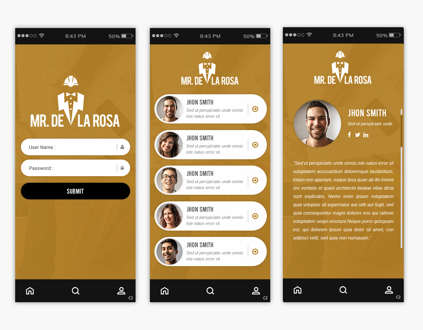 Design Application par pb pour Mr De La Rosa LLC | Design #27605120