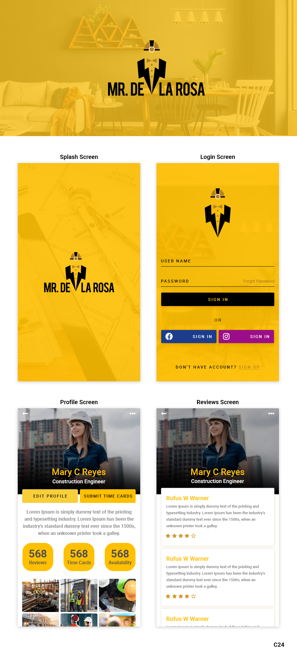 App Design by pb for Mr De La Rosa LLC | Design #27605121