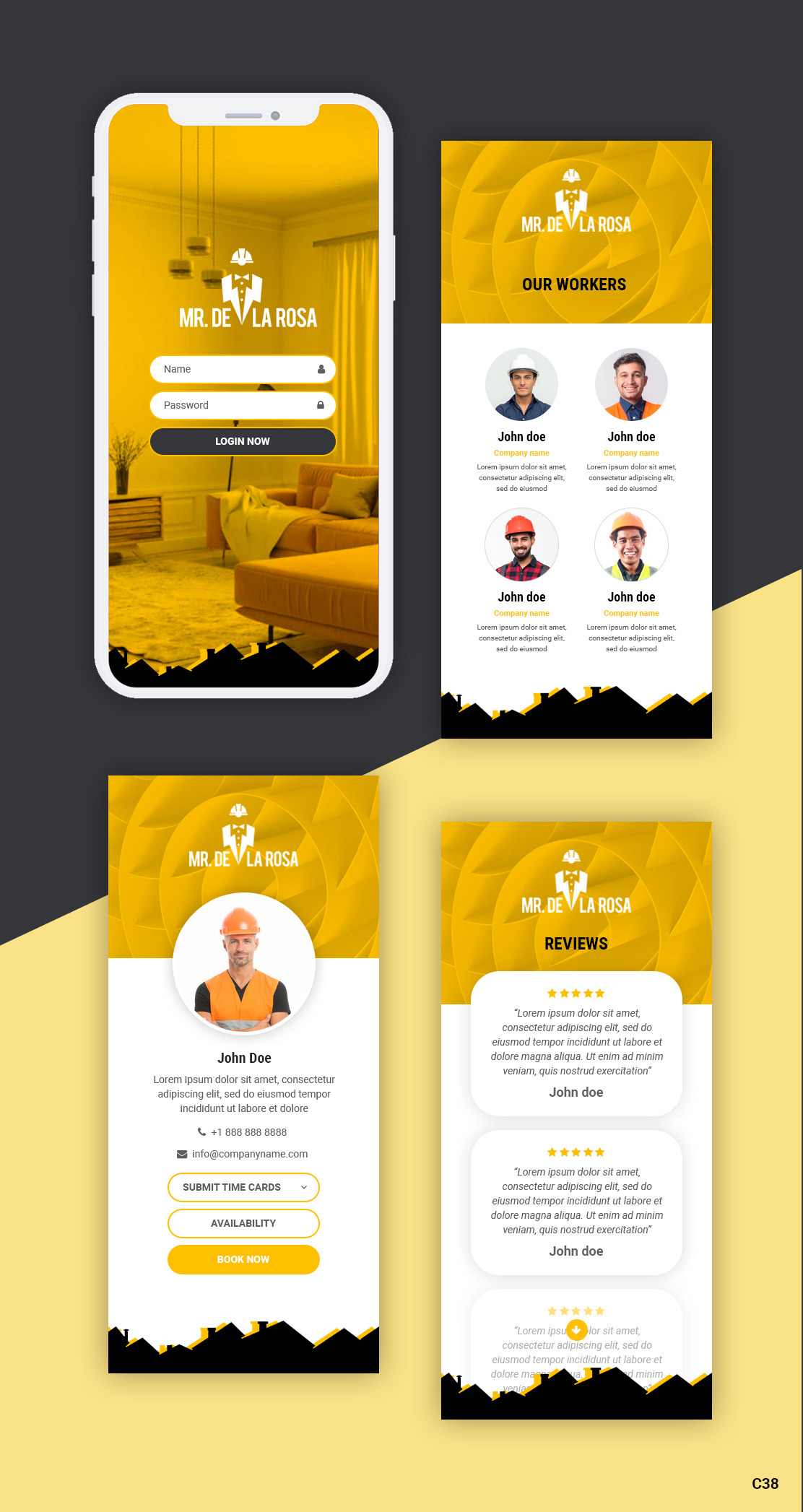 Design Application par pb pour Mr De La Rosa LLC | Design #27605123