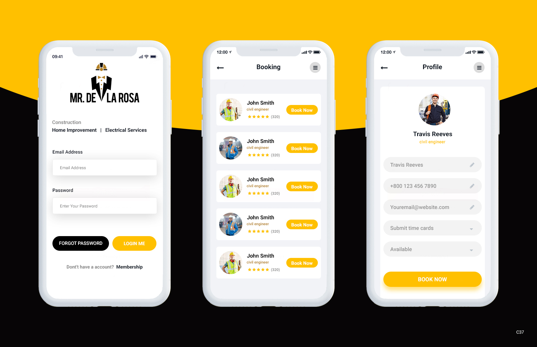 Diseño de aplicación (App) por pb para Mr De La Rosa LLC | Diseño #27605124