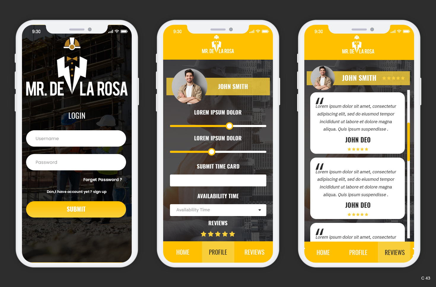 App Design by pb for Mr De La Rosa LLC | Design #27605129