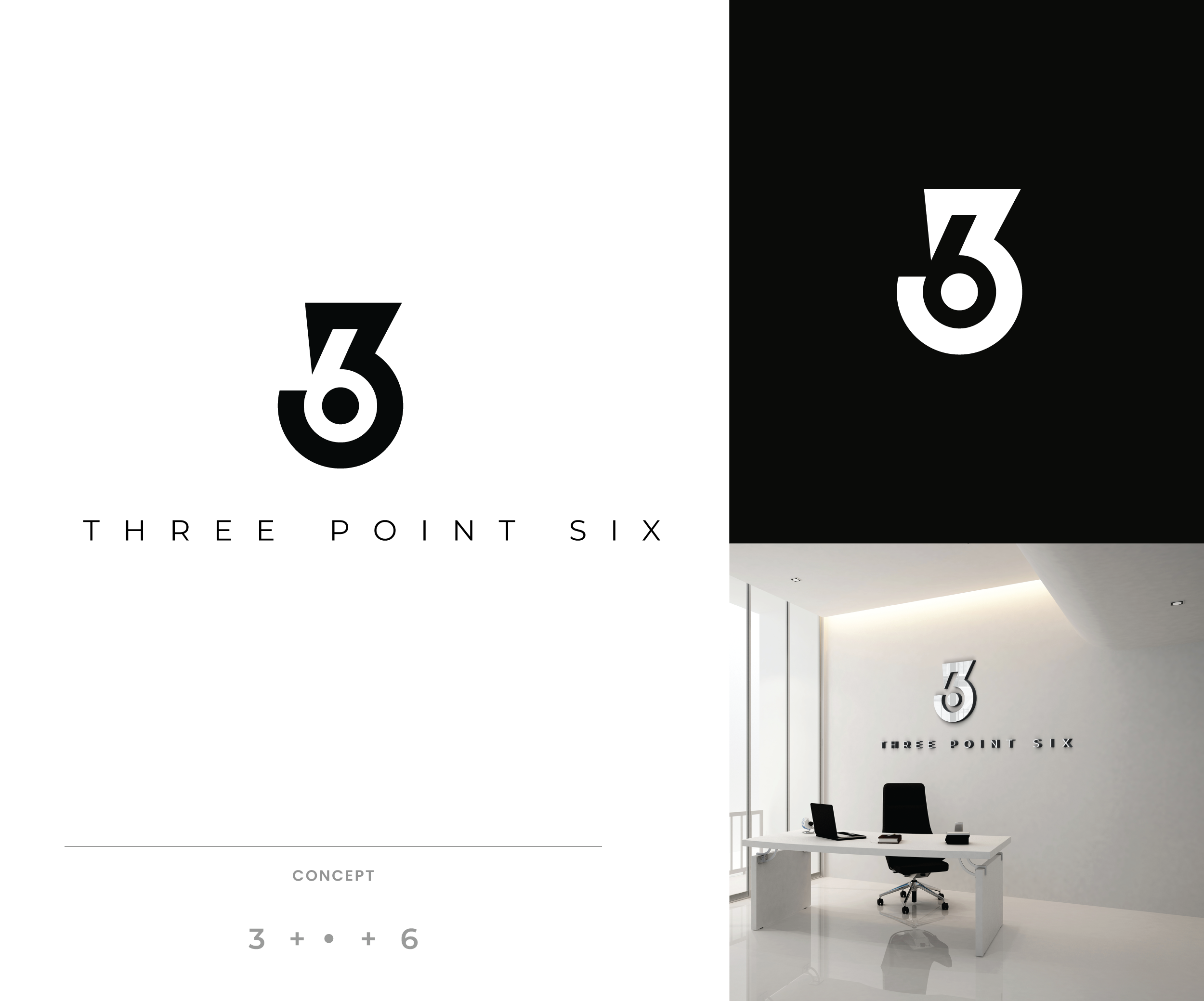 Logo Design for Three Point Six by CreativeStrat | Design #27602038