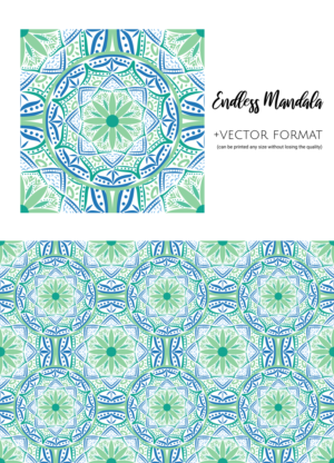 Mandala Fabric Tile Design | Graphic Design by design.bb