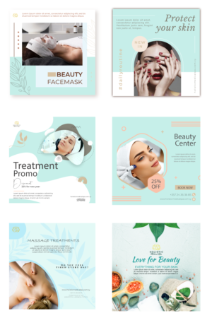 6 - 8 'Holistic' Instagram Graphics | Graphic Design by MsaArt