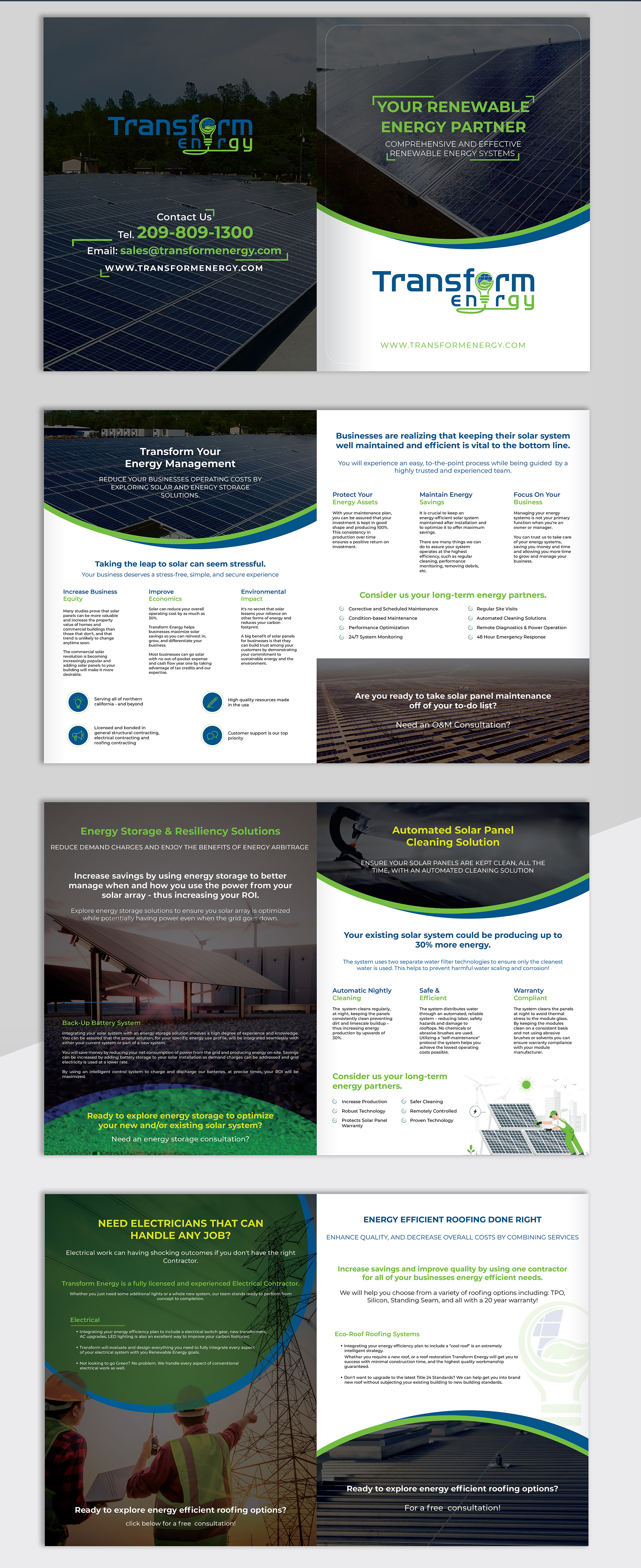Brochure Design by creativemood438 for Transform Energy | Design #27680254