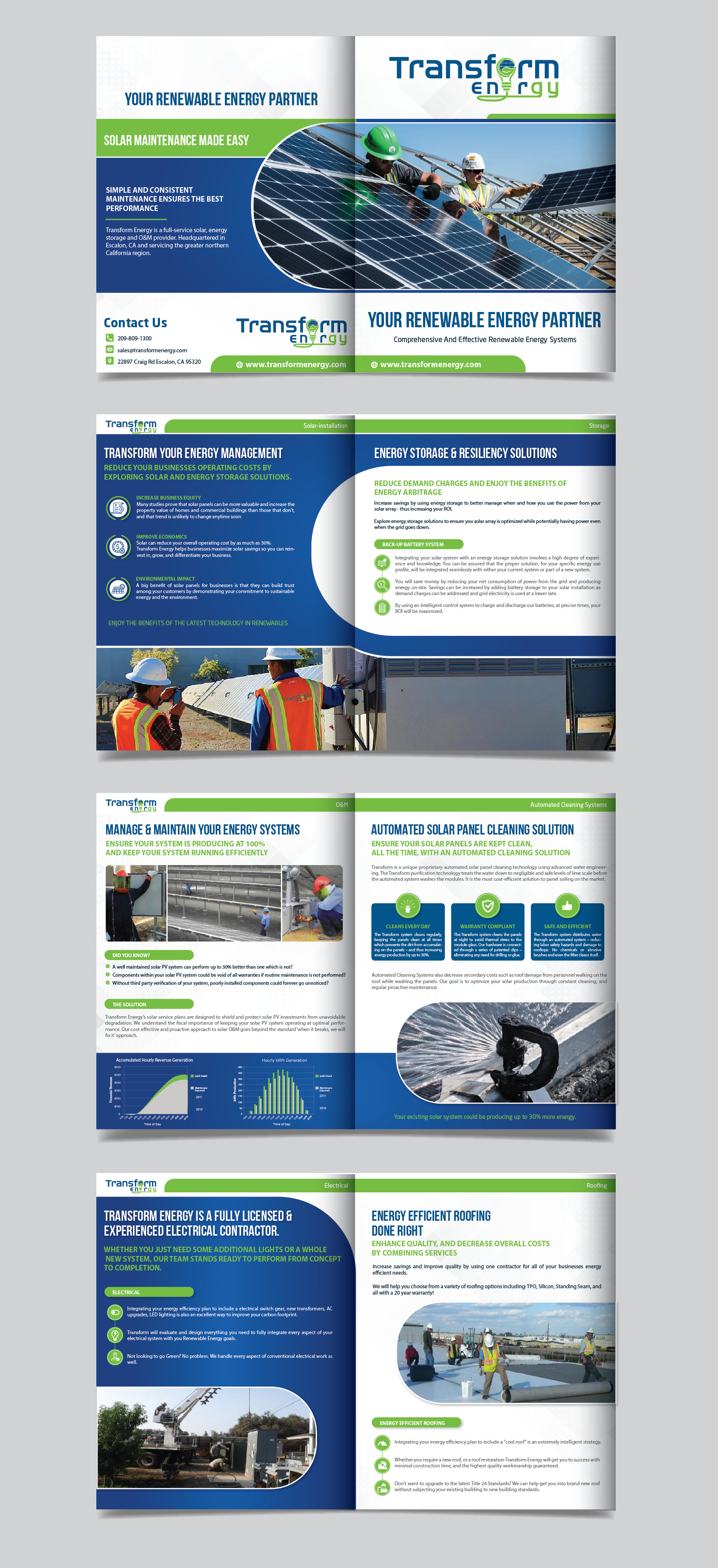 Diseño de Brochure por alex989 para Transform Energy | Diseño #27614305