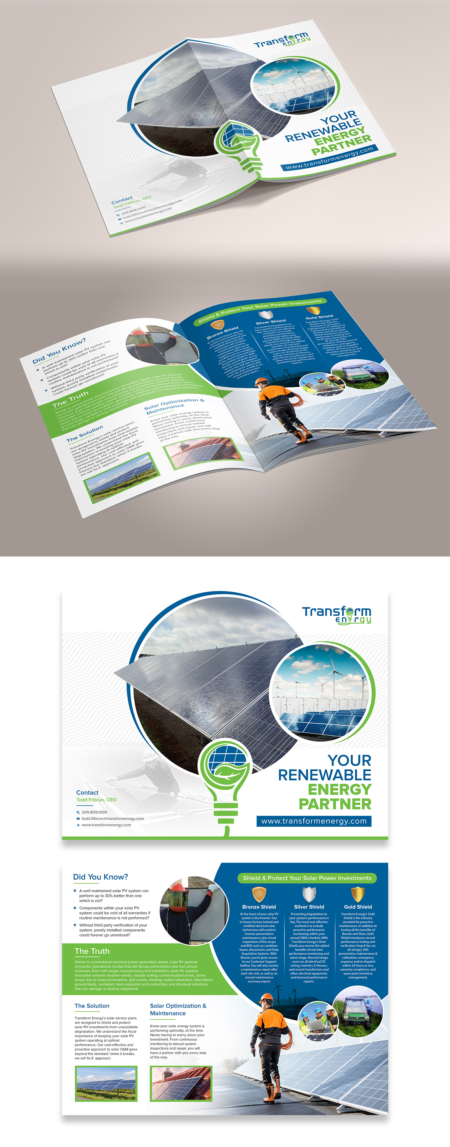Diseño de Brochure por debdesign para Transform Energy | Diseño #27626627