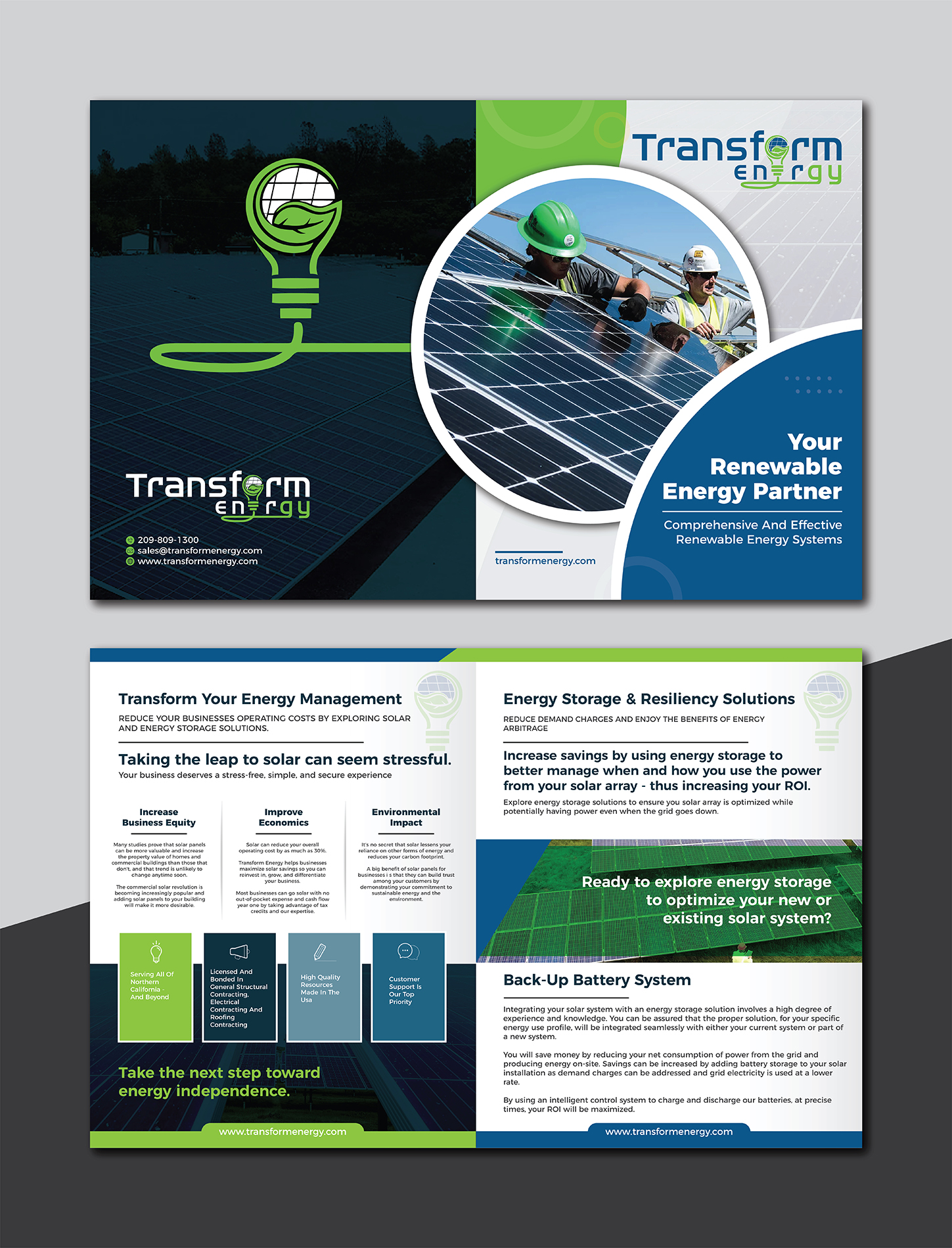 Design de Brochure par Deziners Zone pour Transform Energy | Design #27613343