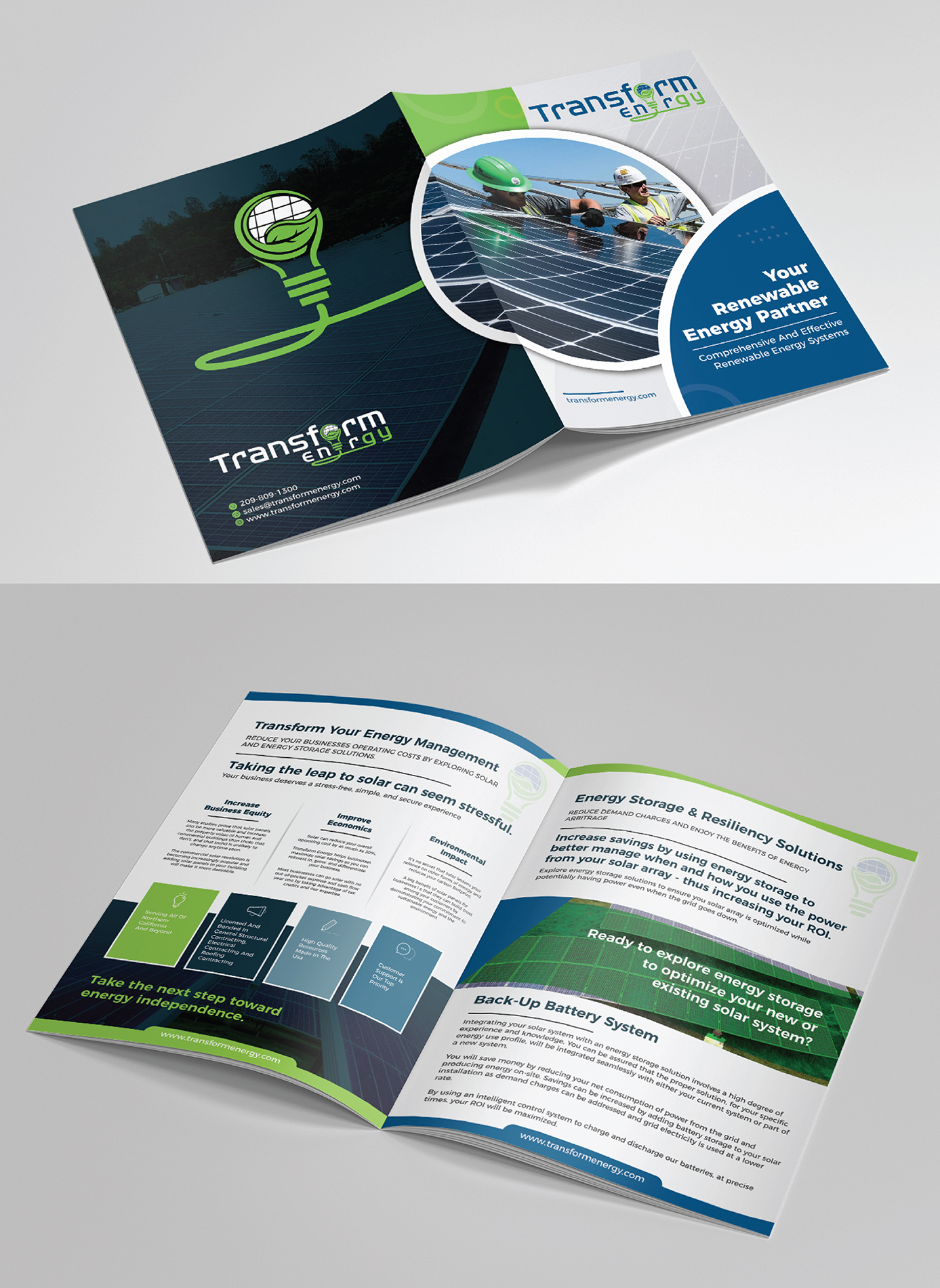 Brochure Design by Deziners Zone for Transform Energy | Design #27613344