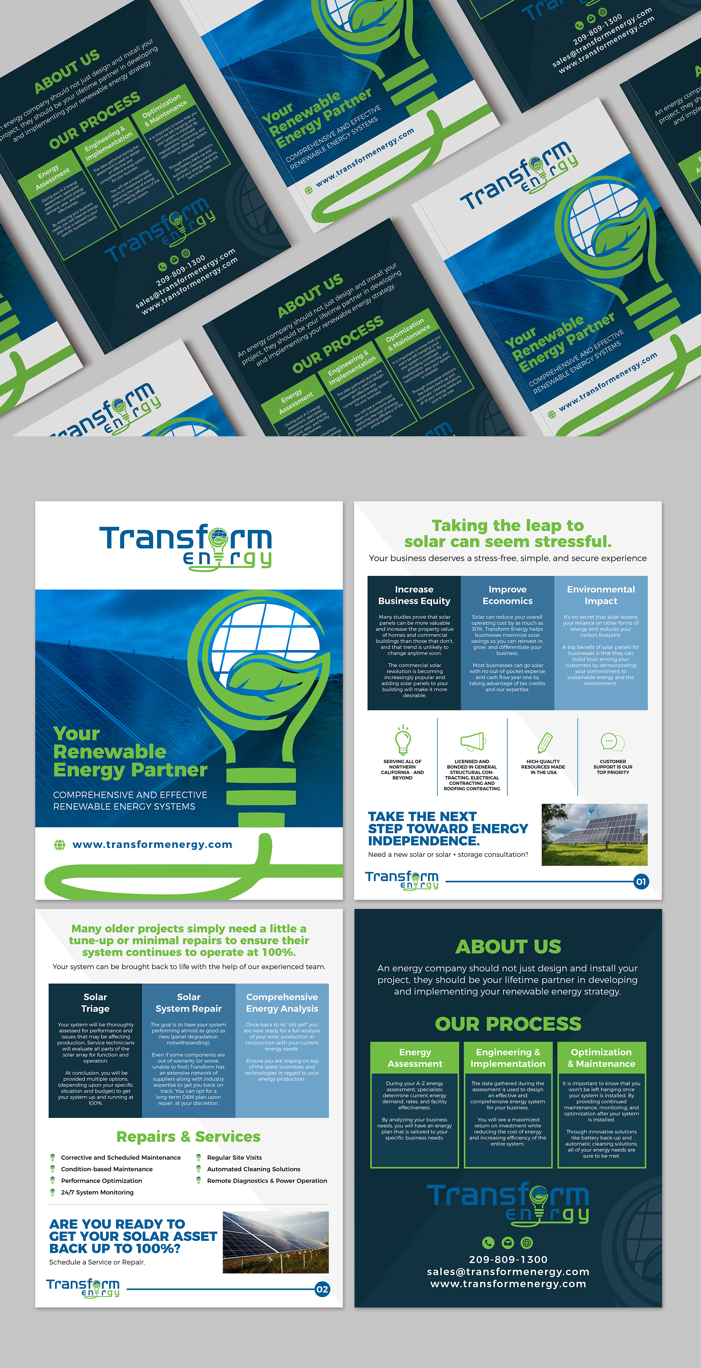 Diseño de Brochure por SAI DESIGNS para Transform Energy | Diseño #27619559