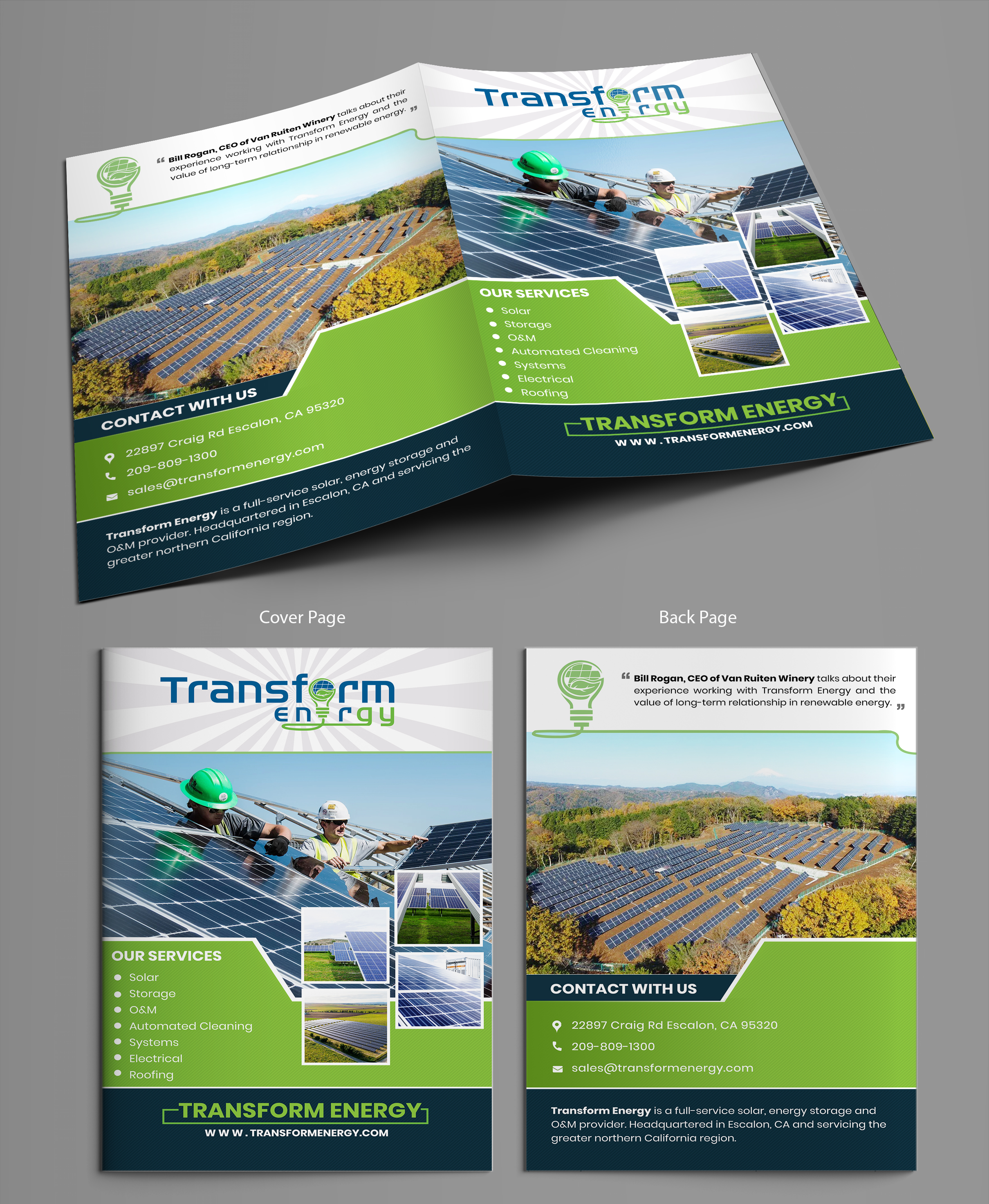 Diseño de Brochure por SAI DESIGNS para Transform Energy | Diseño #27626429