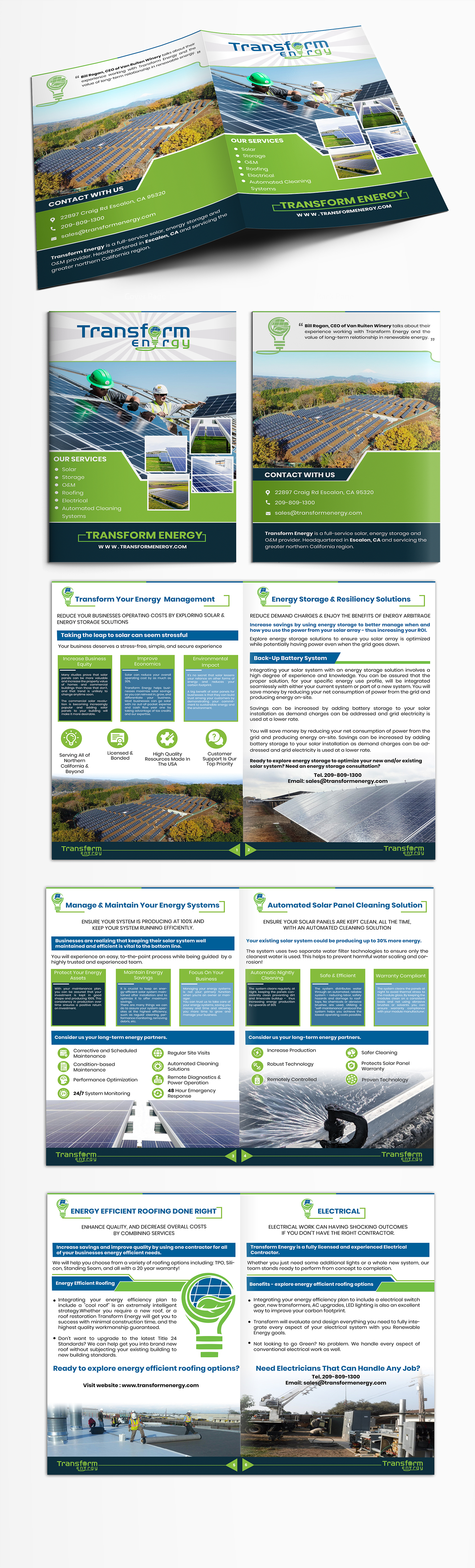 Broschüren-Design von SAI DESIGNS für Transform Energy | Design #27643739