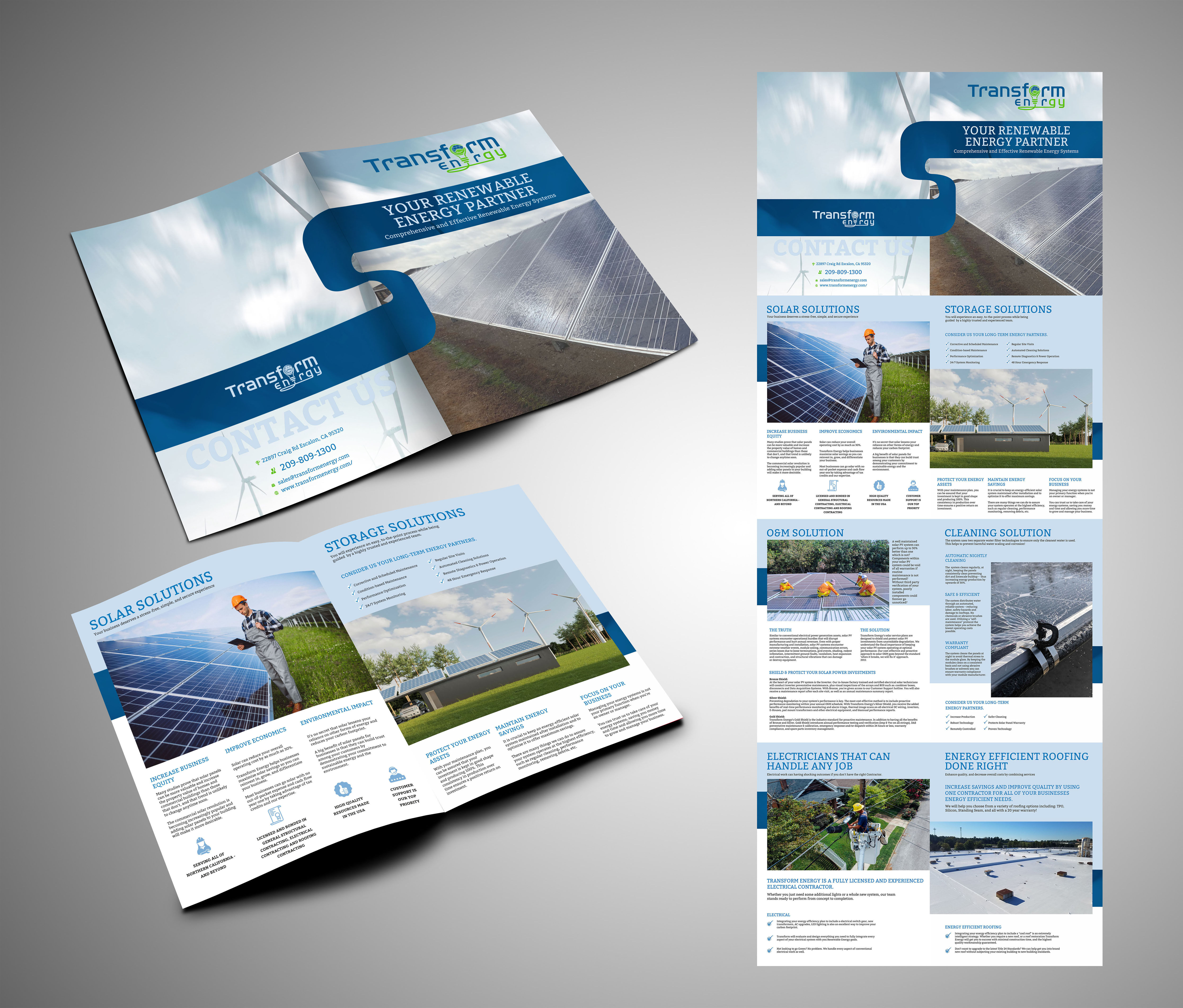 Design de Brochure par Fine Graphics House pour Transform Energy | Design #27645884