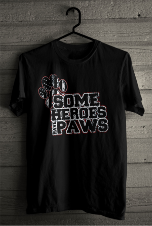 some heroes have paws | T-Shirt-Design von SATHIRA
