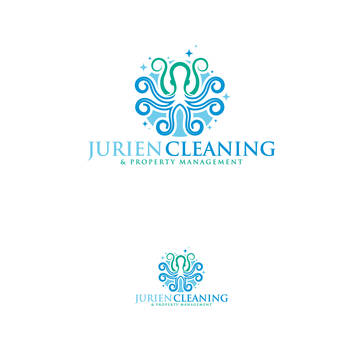 Logo Design by brand maker for Jurien Cleaning & Property Management | Design #27613686