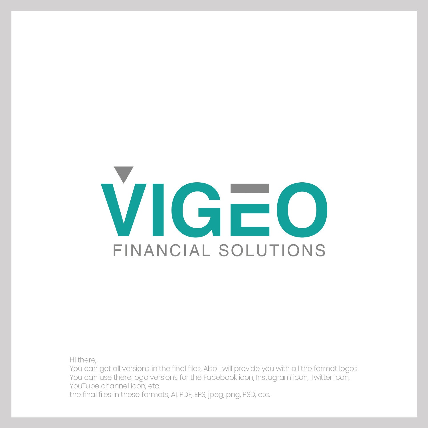 Logo Design by MG.graphics for Vigeo Financial Solutions | Design #27617118