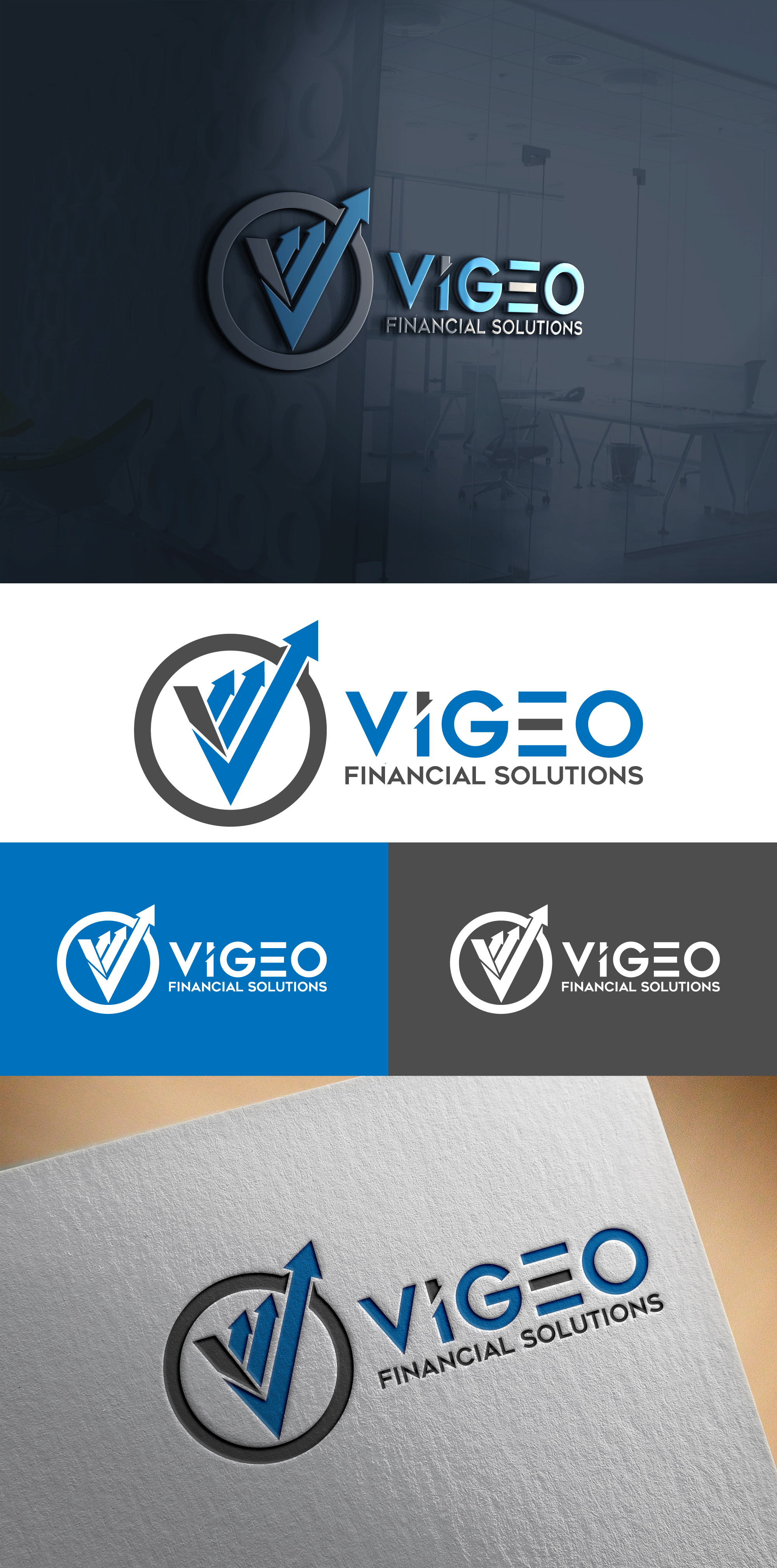 Logo Design by Rupok MT for Vigeo Financial Solutions | Design #27617567