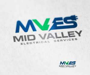 I want my business name abbreviated MVES and maybe spell out the name Mid Valley Electrical Services, but if not on logo then I can have that on business card. I would like my logo to represent electrical in some way, maybe some electrical wires and/or plug cord that has the blades on end, and maybe made into my abbreviated name of MVES. | Diseño de Logo por dianagargaritza