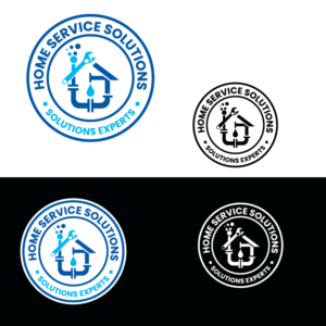 "Home Service Solutions" with a little blurb saying something like "Solution Experts" | Logo Design by emptyboxgraphics