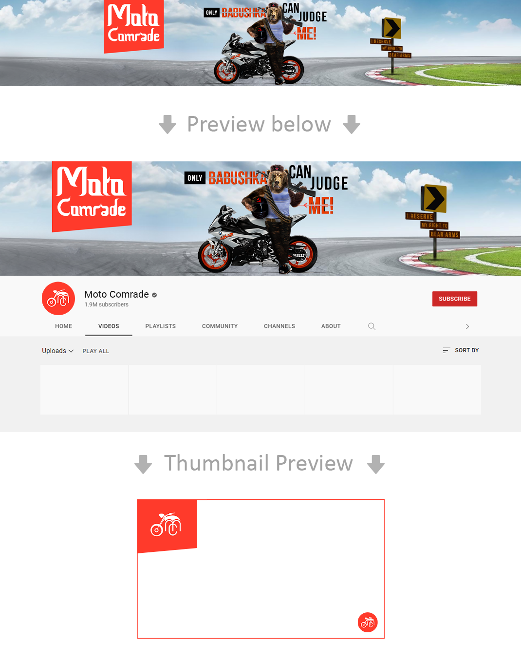 YouTube-Design von vyasarajs für Grizzly Movers, LLC | Design #27786517