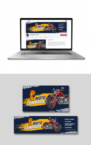 Moto Comrade - Vlogging YouTube channel | Design YouTube par ZeneFashions