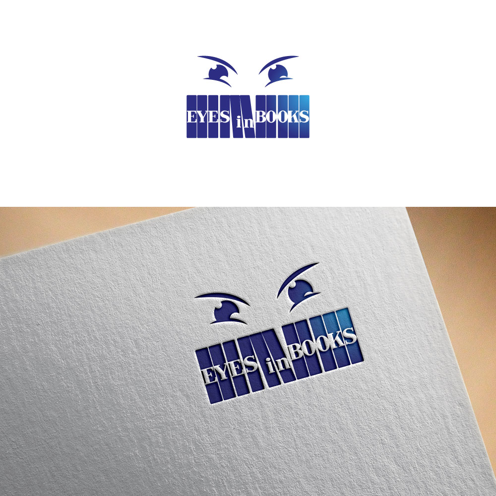 Logo Design by Trident for Eyes in Books | Design #27624843