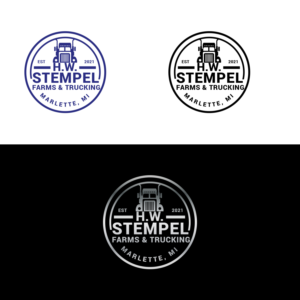 H.W. Stempel Farms & Trucking      Marlette, MI | Diseño de Logo por Maxo-Biz