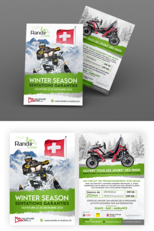 Rando E-motion Winter Season (parcours de franchissement dans la neige | Flyer-Design von ZeneFashions