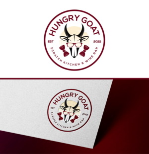 Logo Design by Yummy Art for Hungry Goat LLC  | Design: #27640957