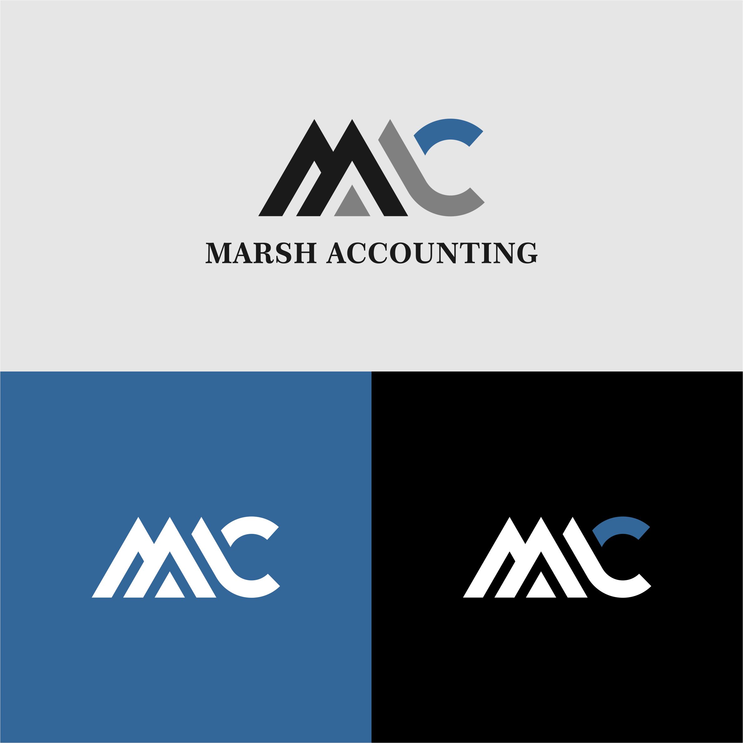 Logo and Business Card Design by Mochi31 for Marsh Accounting Ltd | Design #27654429