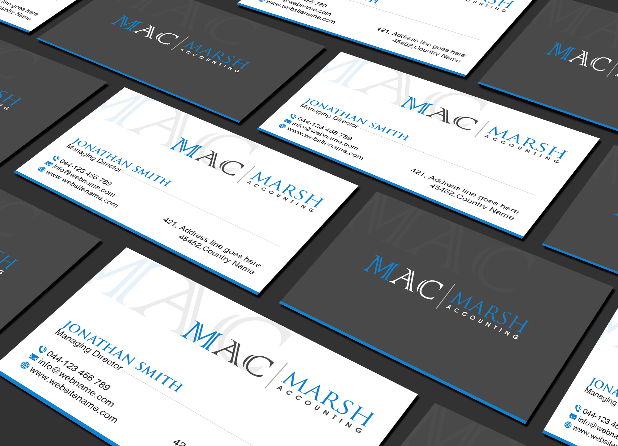 Logo- und Visitenkarten-Design von Creations Box 2015 für Marsh Accounting Ltd | Design #27632362