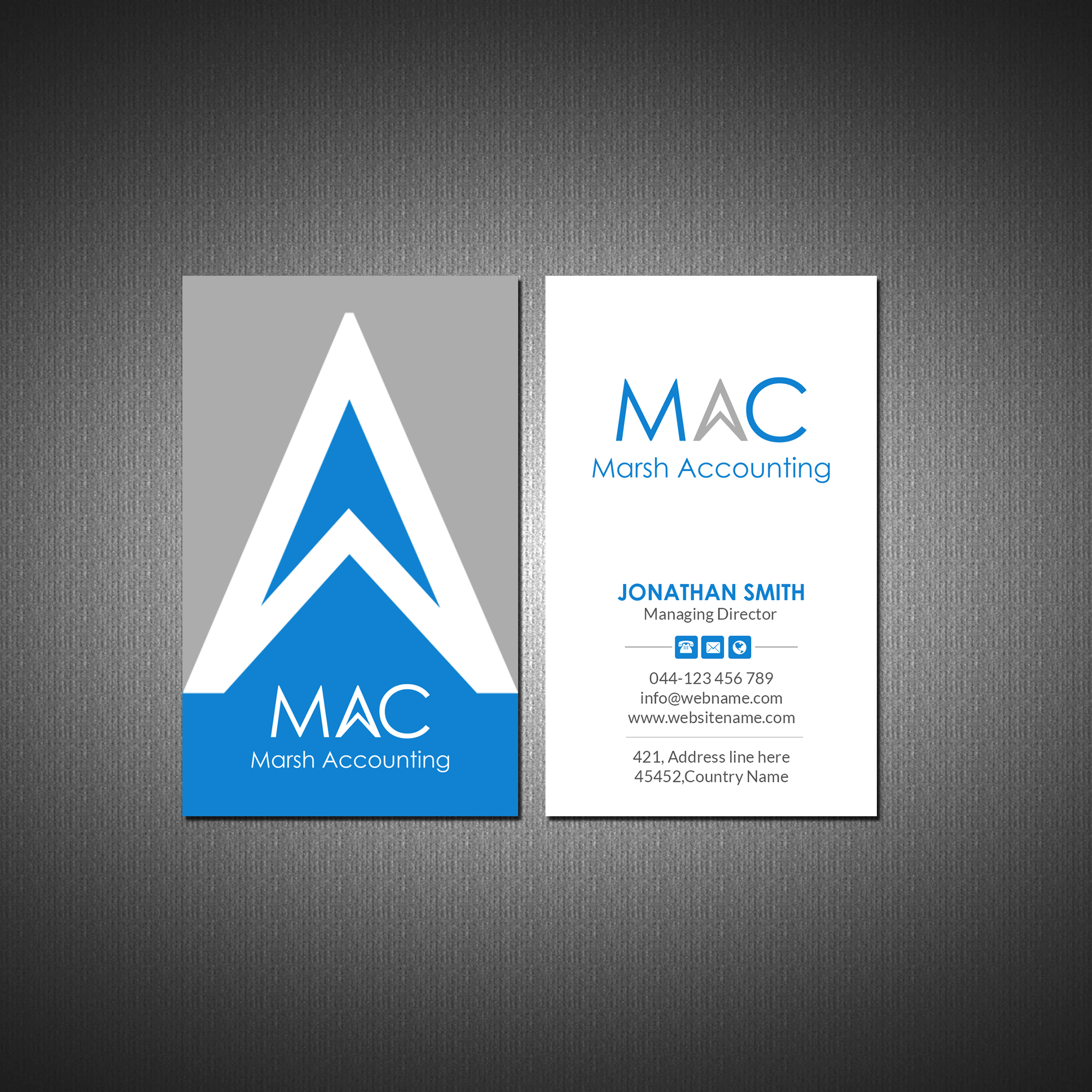 Logo and Business Card Design by Creations Box 2015 for Marsh Accounting Ltd | Design #27632365