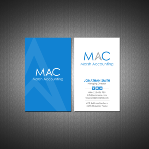 Logo- und Visitenkarten-Design von Creations Box 2015 für Marsh Accounting Ltd | Design: #27632366