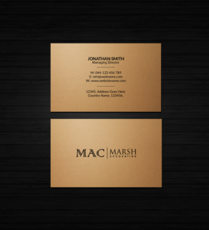 Diseño de Logo y Tarjeta de Presentación por Creations Box 2015 para Marsh Accounting Ltd | Diseño: #27632373