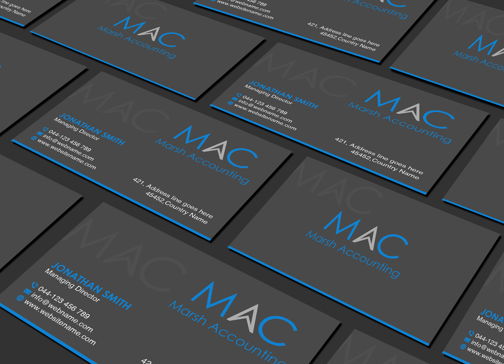 Logo- und Visitenkarten-Design von Creations Box 2015 für Marsh Accounting Ltd | Design #27633220