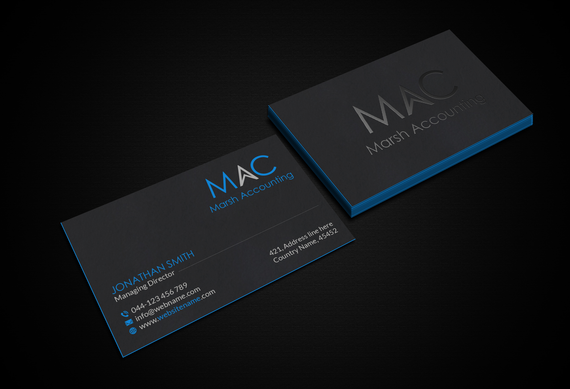 Diseño de Logo y Tarjeta de Presentación por Creations Box 2015 para Marsh Accounting Ltd | Diseño #27633499