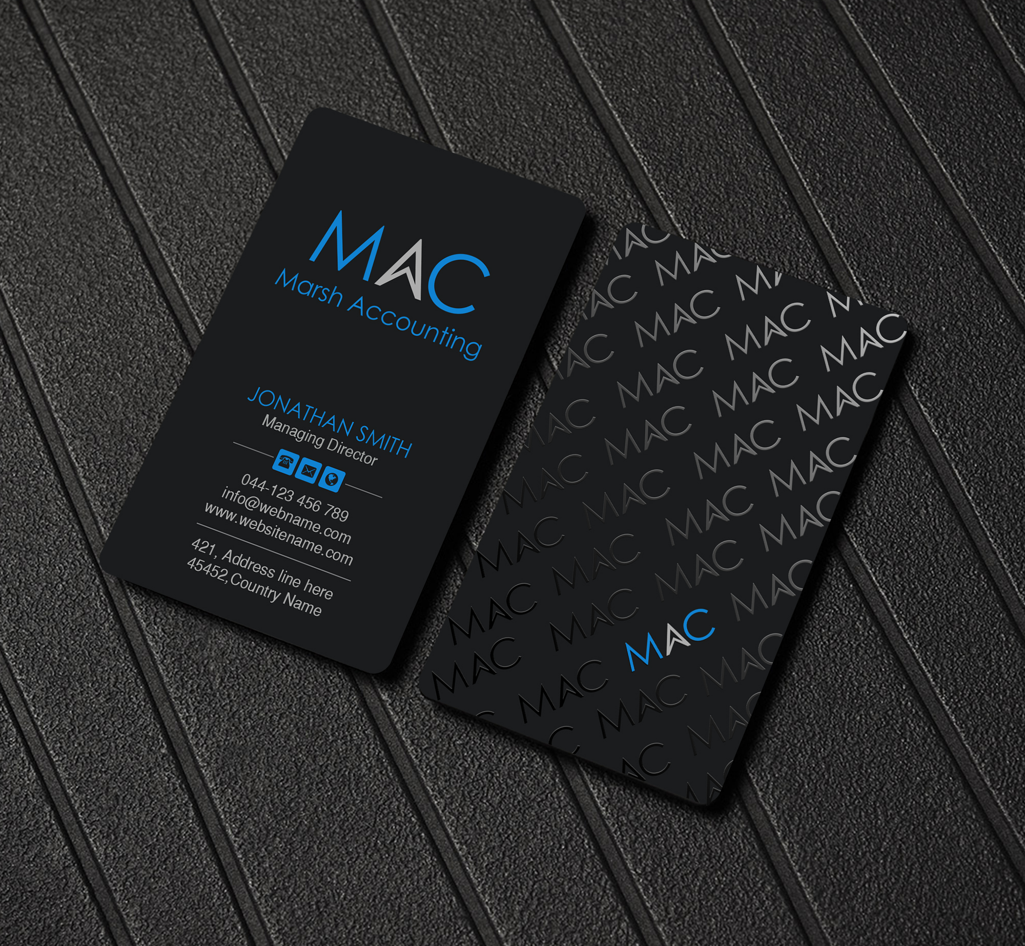 Logo and Business Card Design by Creations Box 2015 for Marsh Accounting Ltd | Design #27633500