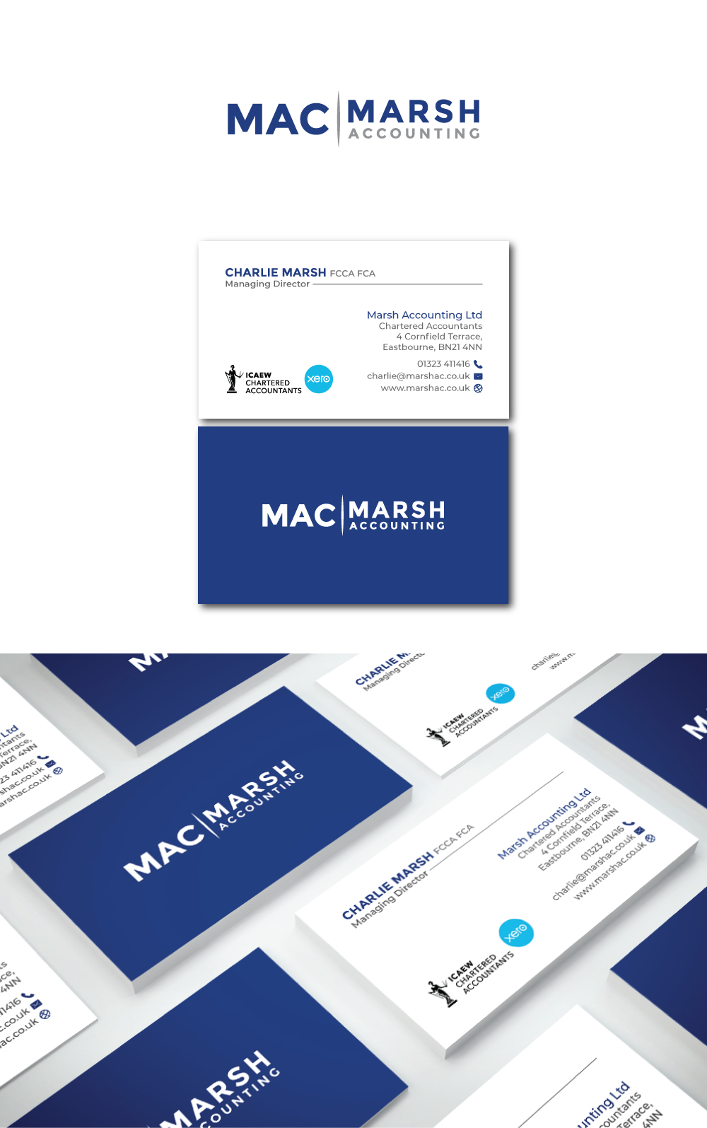 Logo and Business Card Design by R.design for Marsh Accounting Ltd | Design #27756814