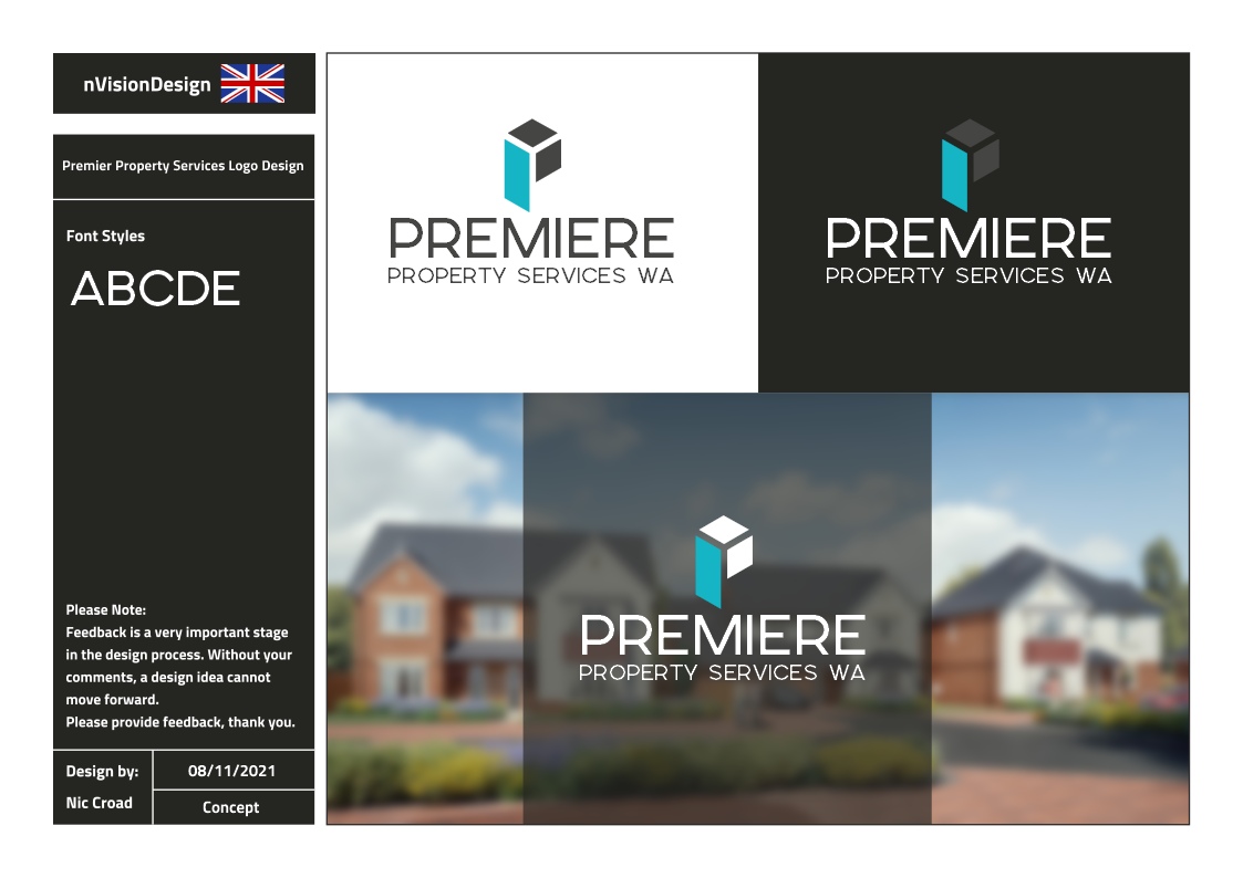 Diseño de Logo por nvisiondesign.co.uk para Premier Property Services WA  | Diseño #27624527