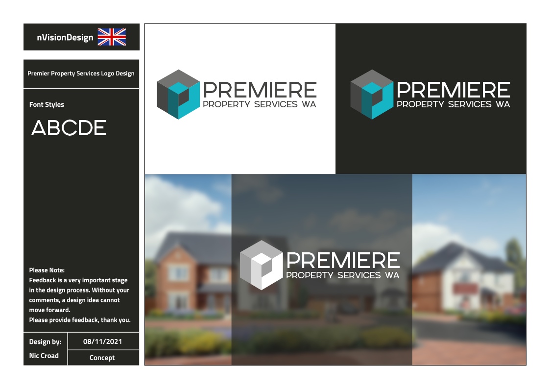 Diseño de Logo por nvisiondesign.co.uk para Premier Property Services WA  | Diseño #27624529