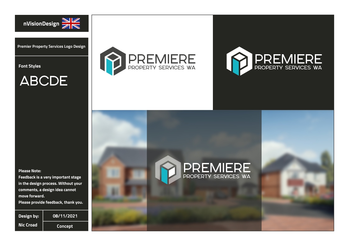 Diseño de Logo por nvisiondesign.co.uk para Premier Property Services WA  | Diseño #27624530